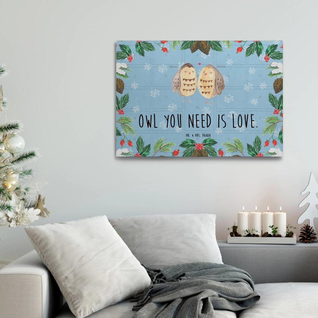Tee Adventskalender Eulen Liebe Adventskalender mit Tee, Adventskalender, Tee Adventskalender, Eule, Owl, Liebe Spruch, Wortspiel Lustig, Hochzeit Spruch, All You Need Is Love, Eule Deko, Liebe, Freundin Geschenk, Freund