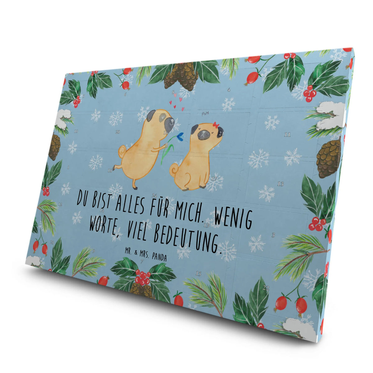 Tee Adventskalender Mops Verliebt