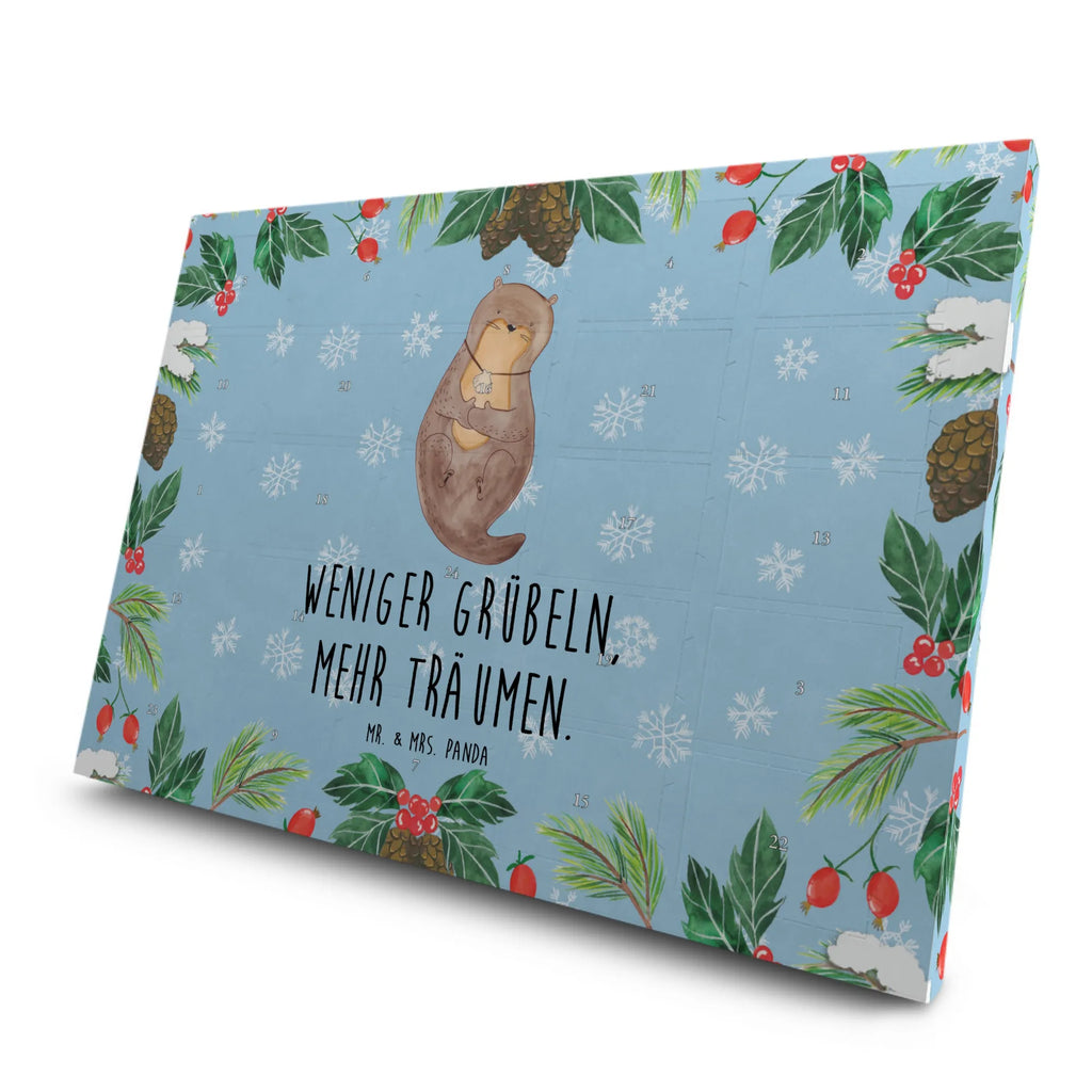 Tee Adventskalender Otter Muschel Tee Adventskalender, Adventskalender mit Tee, Adventskalender, Seeotter, Otter, Fischotter, Grübeln, Tagträumen, Otterliebe, Büro, Träumen, Motivation