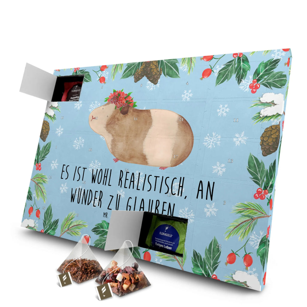 Tee Adventskalender Meerschweinchen Weisheit Adventskalender mit Tee, Tee Adventskalender, Adventskalender, Tiermotive, Tiere, Gute Laune, Lustige Sprüche, Meerschweinchen, Wunder, Meerie, Meeries, Weisheit, Wunderland, Spruch, Realität, Motivation, Blumenkind
