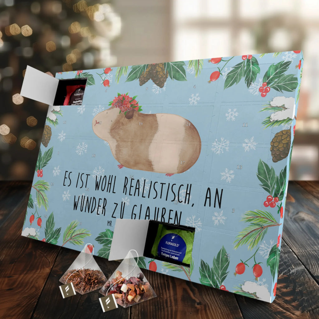 Tee Adventskalender Meerschweinchen Weisheit Adventskalender mit Tee, Tee Adventskalender, Adventskalender, Tiermotive, Tiere, Gute Laune, Lustige Sprüche, Meerschweinchen, Wunder, Meerie, Meeries, Weisheit, Wunderland, Spruch, Realität, Motivation, Blumenkind