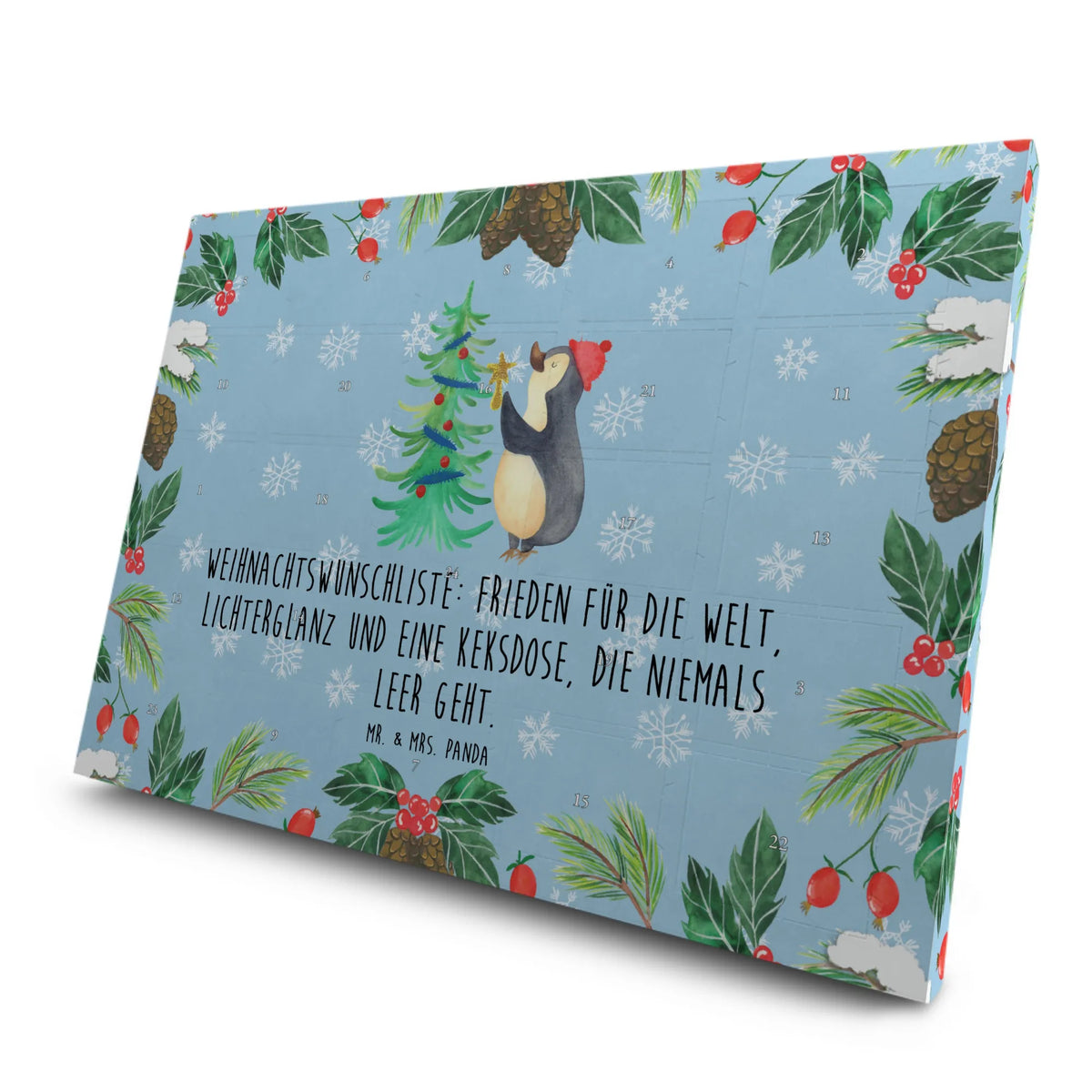 Tee Adventskalender Pinguin Weihnachtsbaum