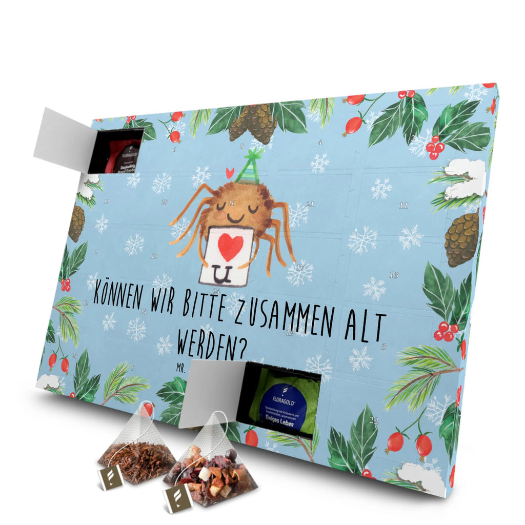 Tee Adventskalender Spinne Agathe Brief Adventskalender mit Tee, Tee Adventskalender, Adventskalender, Spinne Agathe, Spinne, Merchandise, Agathe, Videos, Heiratsantrag, Treuetest, Ich Liebe Dich, Verliebt, Liebesbeweis, Treuebeweis, Liebespaar, Liebesgeschenk
