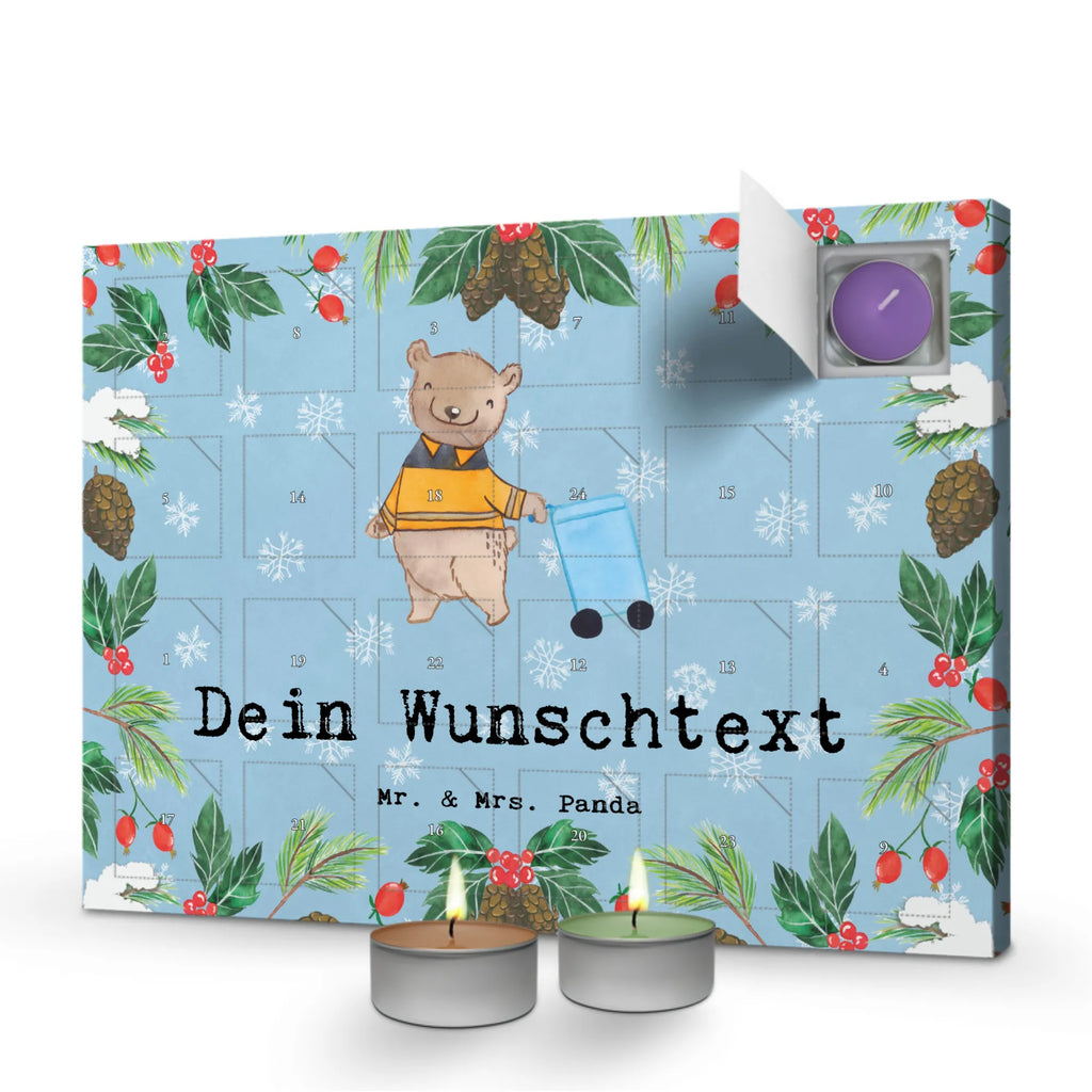 Personalisierter Duftkerzen Adventskalender Müllwerker Leidenschaft Personalisierter Duftkerzen Adventskalender, Geschenk, Schenken, Jubiläum, Danke, Dankeschön, Beruf, Ausbildung, Abschied, Rente, Kollege, Kollegin, Arbeitskollege, Mitarbeiter, Firma, Müllwerker, Müllfahrer, Müllmann, Müllentsorger, Kehrichtmann, Fachkraft Kreislauf- und Abfallwirtschaft