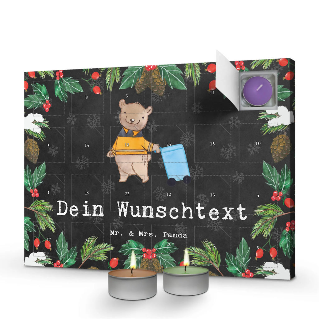 Personalisierter Duftkerzen Adventskalender Müllwerker Leidenschaft Personalisierter Duftkerzen Adventskalender, Geschenk, Schenken, Jubiläum, Danke, Dankeschön, Beruf, Ausbildung, Abschied, Rente, Kollege, Kollegin, Arbeitskollege, Mitarbeiter, Firma, Müllwerker, Müllfahrer, Müllmann, Müllentsorger, Kehrichtmann, Fachkraft Kreislauf- und Abfallwirtschaft