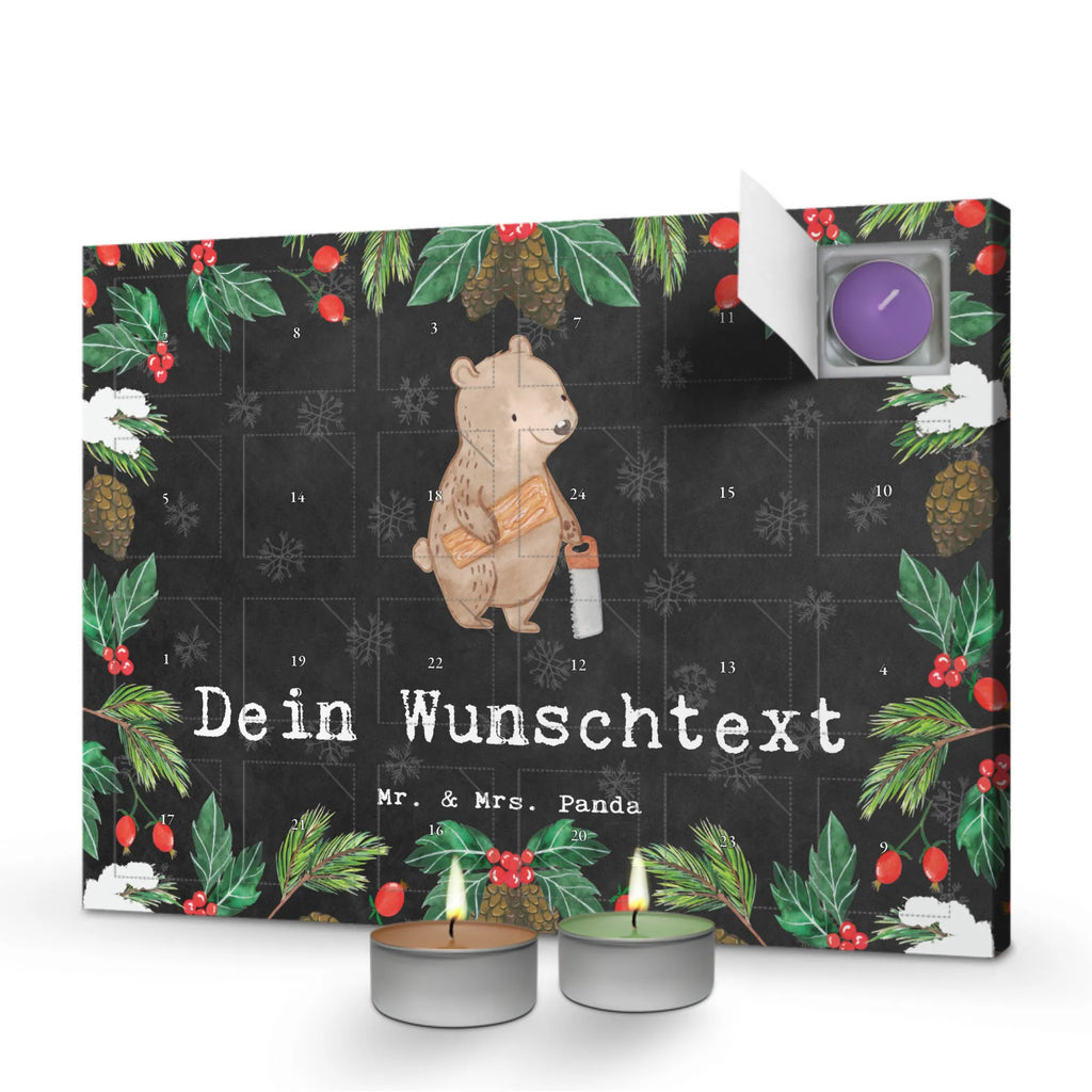 Personalisierter Duftkerzen Adventskalender Tischler Leidenschaft Personalisierter Duftkerzen Adventskalender, Geschenk, Schenken, Jubiläum, Danke, Dankeschön, Beruf, Ausbildung, Abschied, Rente, Kollege, Kollegin, Arbeitskollege, Mitarbeiter, Firma