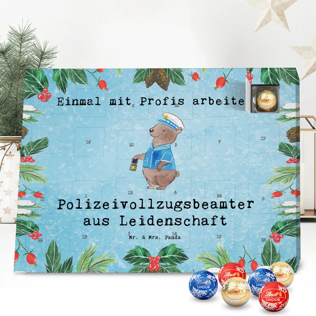 Chocolate advent calendar Police Officer Passion sayings, best, farewell gift, gift idea, passing exam, anniversary, retirement, promotion, job start, profession, gift