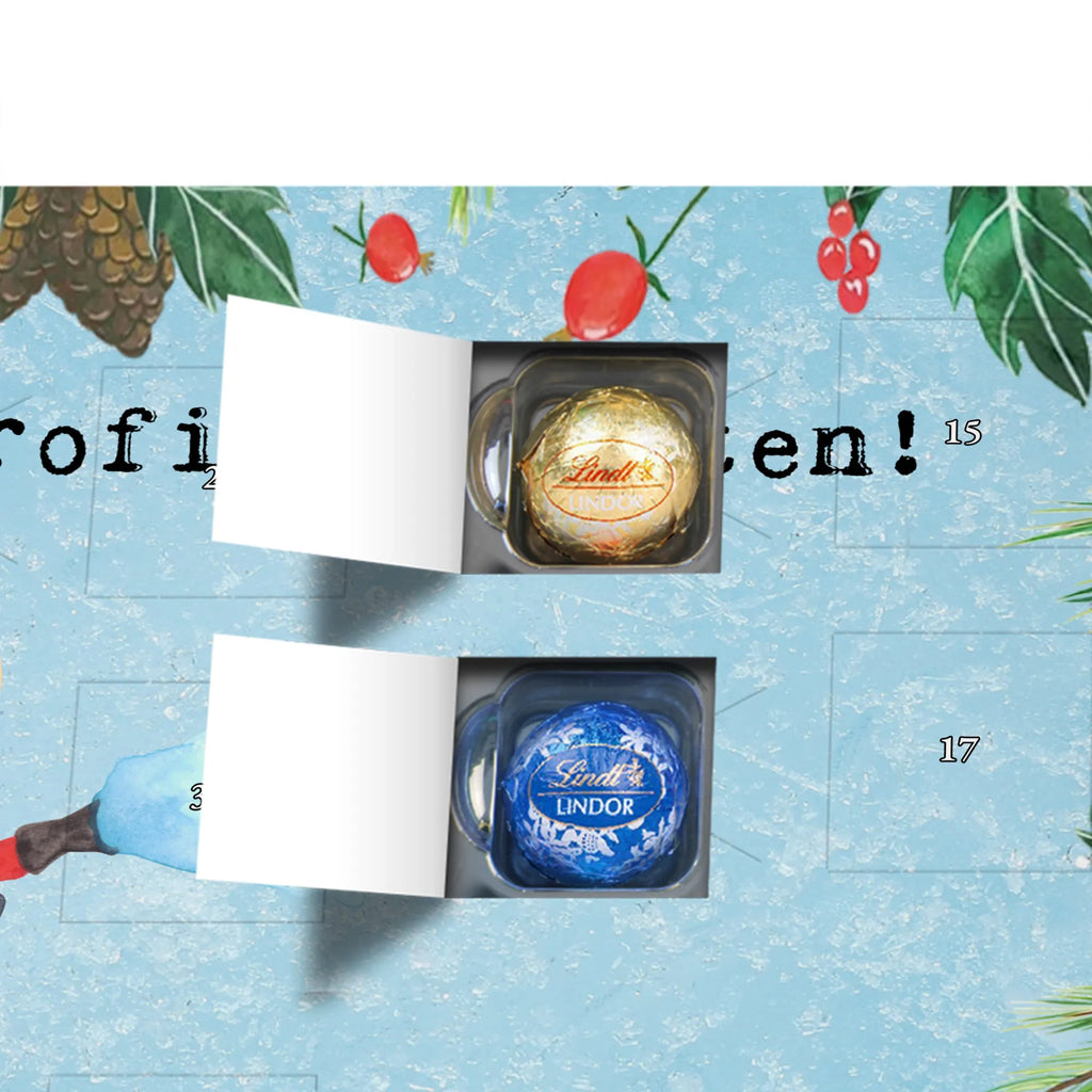 Chocolate advent calendar firefighter passion gift, sayings, gift idea, best, farewell gift, passing exam, anniversary, retirement, promotion, job start, profession