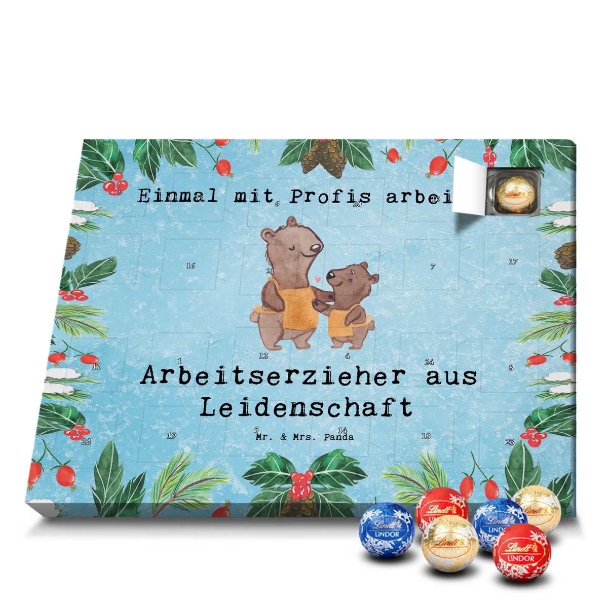 Chocolate advent calendar Work Educator Passion sayings, best, farewell gift, gift idea, passing exam, anniversary, retirement, promotion, job start, profession, gift
