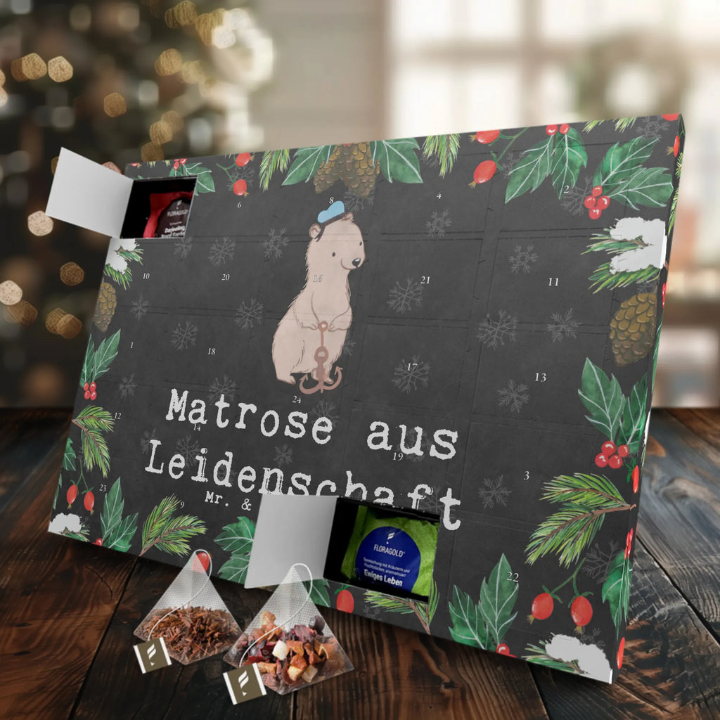  Sailor Passion Adventskalender mit Tee, Adventskalender, Tee Adventskalender, Geschenk, Schenken, Jubiläum, Danke, Dankeschön, Beruf, Ausbildung, Abschied, Rente, Kollege, Kollegin, Arbeitskollege, Mitarbeiter, Firma, Schiff, Schiffsmechaniker, Seemann, Matrose, Seeleute