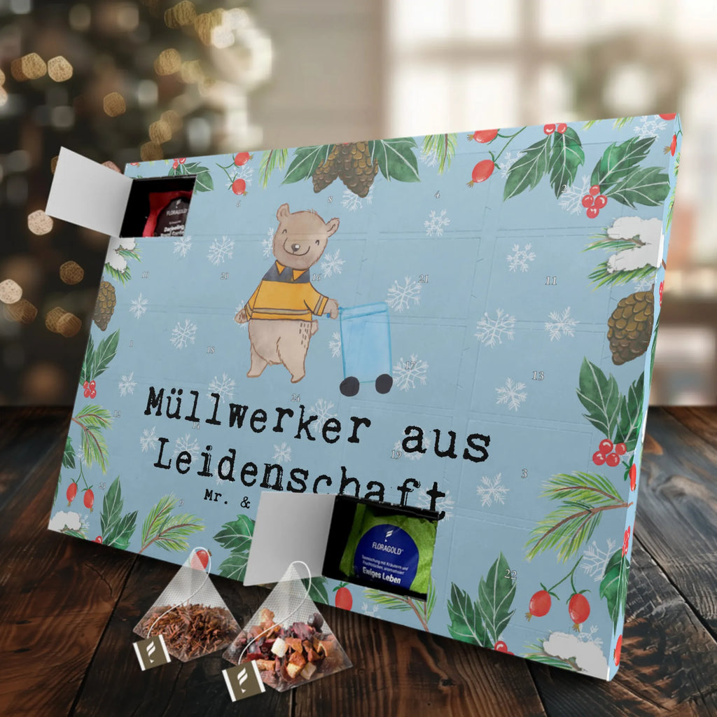 Tee Adventskalender Müllwerker Leidenschaft Tee Adventskalender, Adventskalender mit Tee, Adventskalender, Geschenk, Schenken, Jubiläum, Danke, Dankeschön, Beruf, Ausbildung, Abschied, Rente, Kollege, Kollegin, Arbeitskollege, Mitarbeiter, Firma, Müllentsorger, Müllmann, Kehrichtmann, Fachkraft Kreislauf- und Abfallwirtschaft, Müllfahrer, Müllwerker