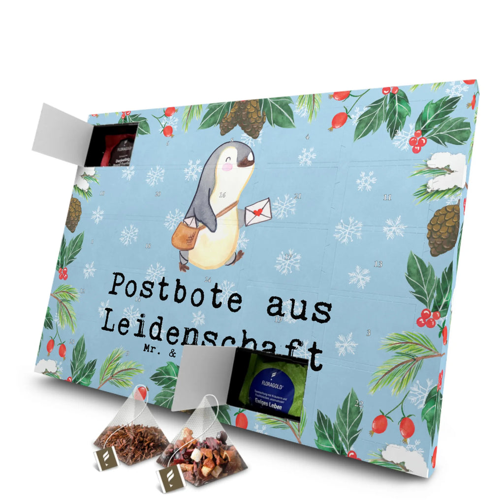  Postman passion Adventskalender, Tee Adventskalender, Adventskalender mit Tee, Geschenk, Schenken, Jubiläum, Danke, Dankeschön, Beruf, Ausbildung, Abschied, Rente, Kollege, Kollegin, Arbeitskollege, Mitarbeiter, Firma, Postbote, Briefzusteller, Briefträger, Postler