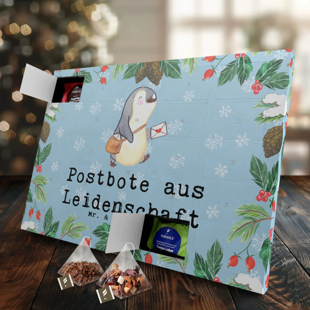  Postman passion Adventskalender, Tee Adventskalender, Adventskalender mit Tee, Geschenk, Schenken, Jubiläum, Danke, Dankeschön, Beruf, Ausbildung, Abschied, Rente, Kollege, Kollegin, Arbeitskollege, Mitarbeiter, Firma, Postbote, Briefzusteller, Briefträger, Postler