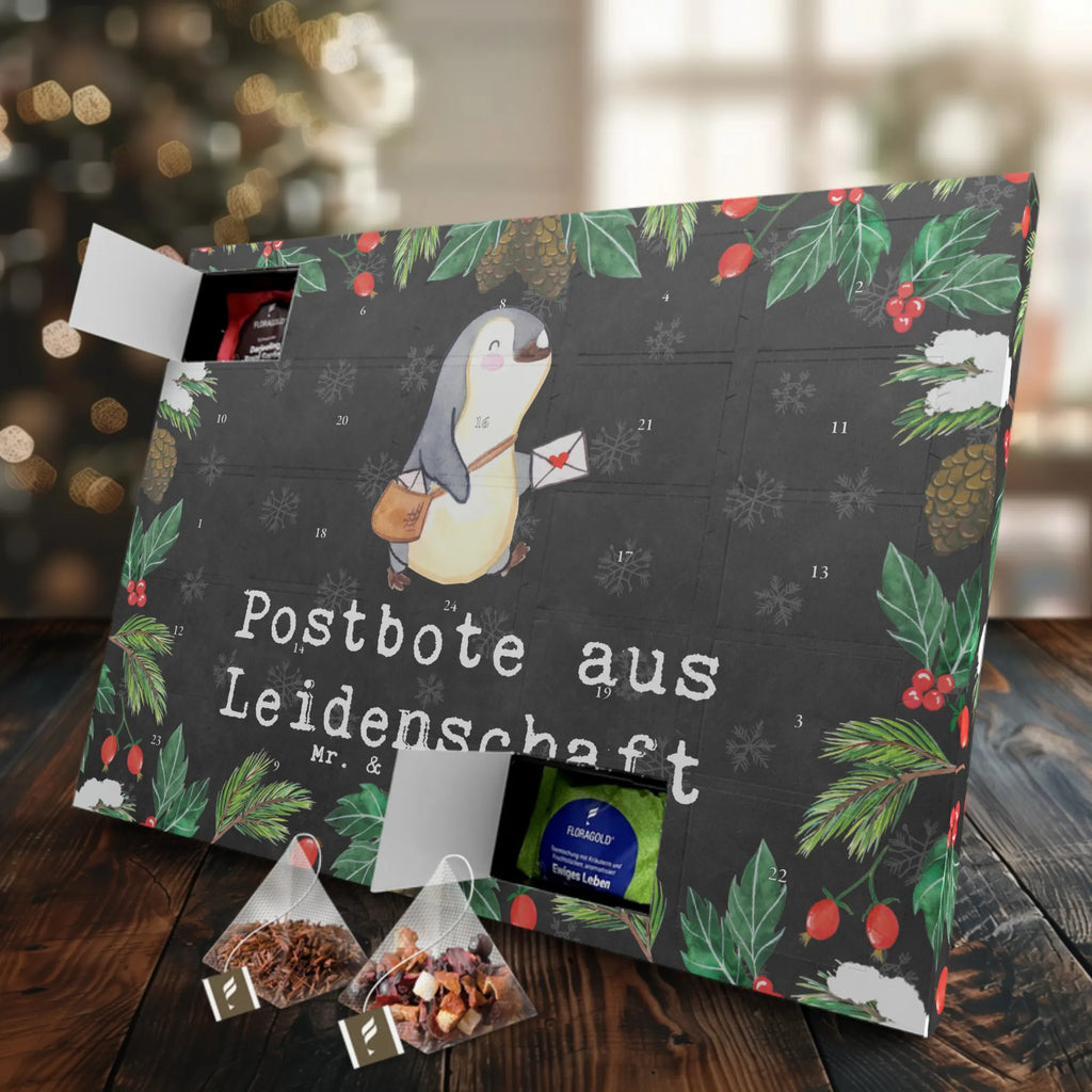  Postman passion Adventskalender, Tee Adventskalender, Adventskalender mit Tee, Geschenk, Schenken, Jubiläum, Danke, Dankeschön, Beruf, Ausbildung, Abschied, Rente, Kollege, Kollegin, Arbeitskollege, Mitarbeiter, Firma, Postbote, Briefzusteller, Briefträger, Postler
