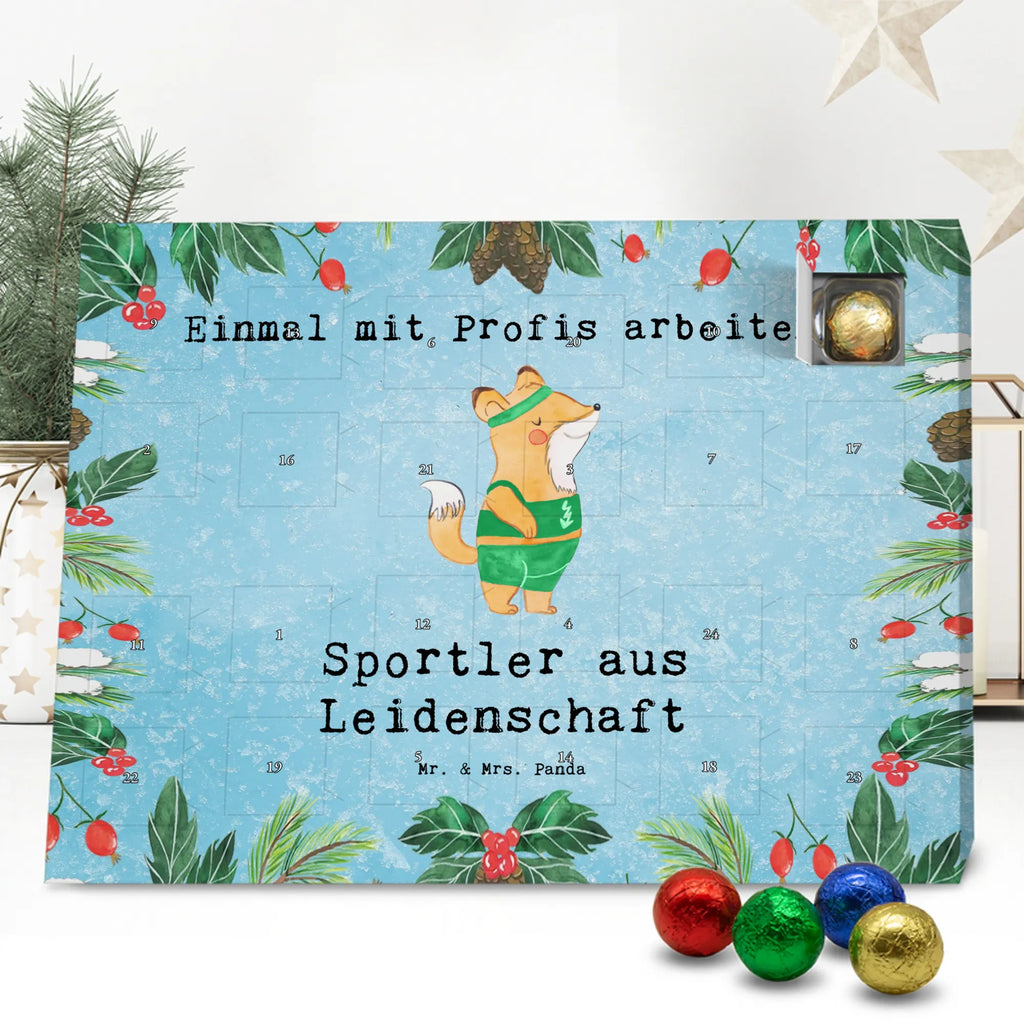 Chocolate advent calendar Athlete Passion gift, gift idea, sayings, best, farewell gift, passing exam, anniversary, retirement, promotion, job start, profession