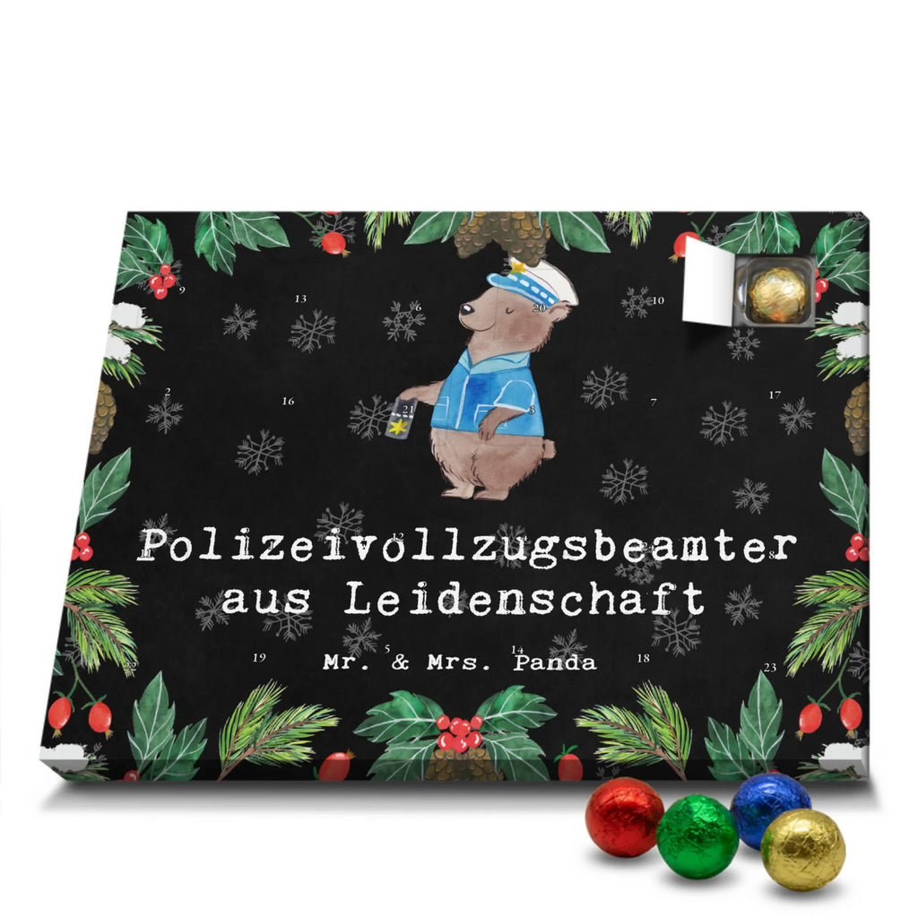 Chocolate advent calendar Police Officer Passion sayings, best, farewell gift, gift idea, passing exam, anniversary, retirement, promotion, job start, profession, gift