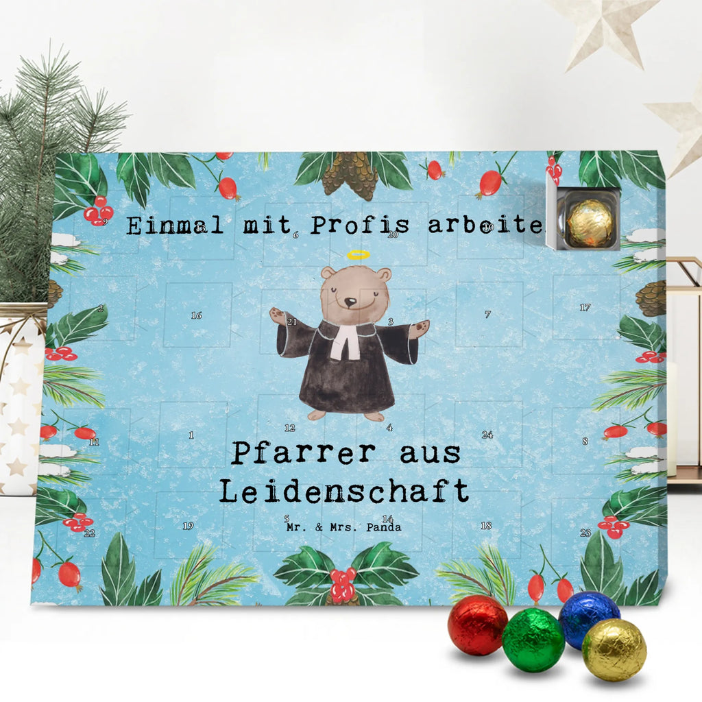 Chocolate advent calendar Pastor Passion gift, sayings, gift idea, best, farewell gift, passing exam, anniversary, retirement, promotion, job start, profession