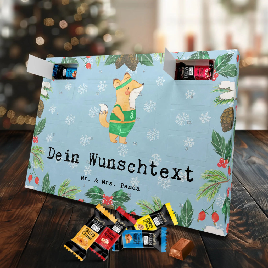 Personalisierter Schoko Adventskalender Sportler Leidenschaft Personalisierter Adventskalender, Adventskalender mit Namen, Danke, Dankeschön, Firma, Mitarbeiter, Arbeitskollege, Kollegin, Kollege, Rente, Abschied, Ausbildung, Beruf, Geschenk, Schenken, Jubiläum