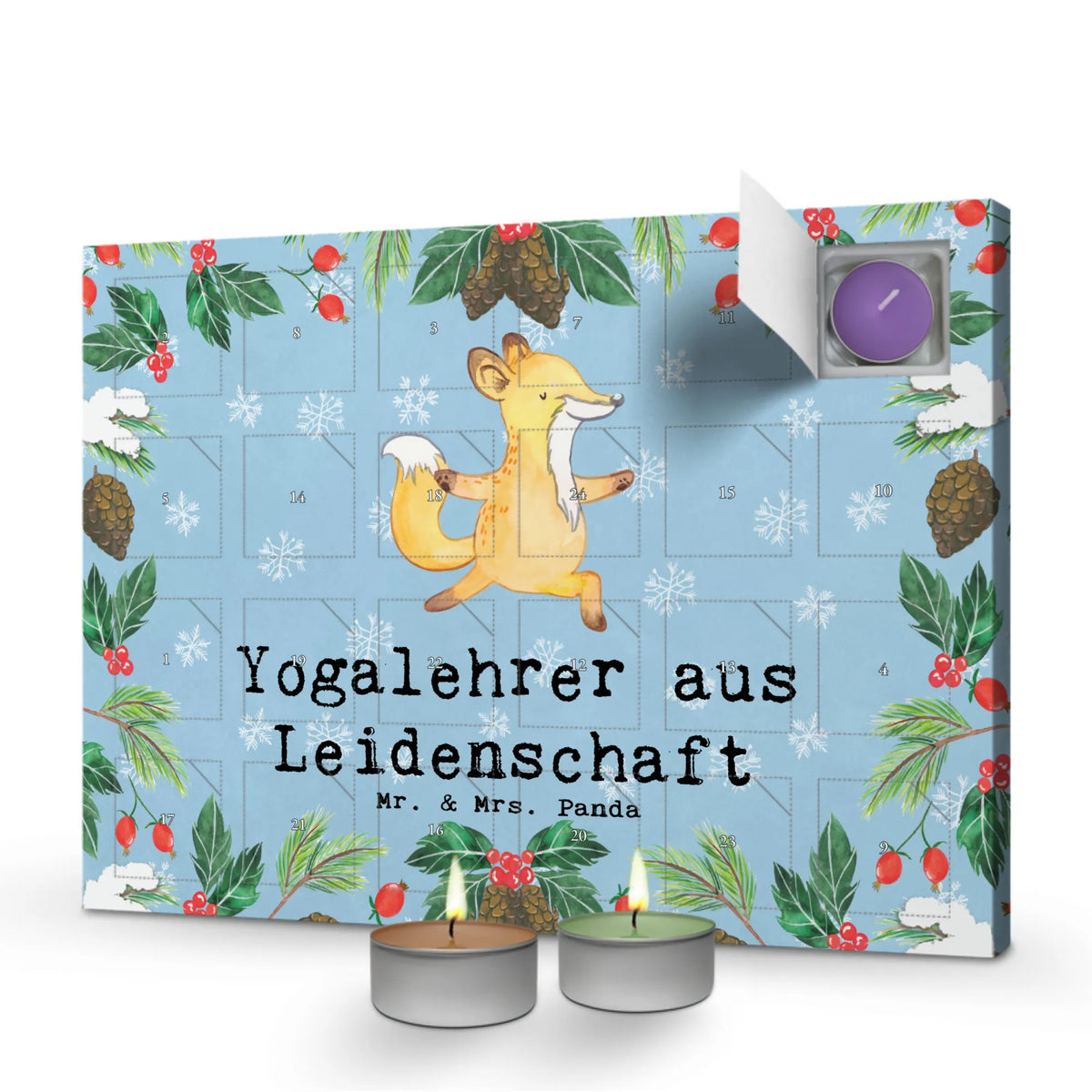 Scented candle advent calendar Yoga teacher Passion gift, sayings, gift idea, best, farewell gift, passing exam, anniversary, retirement, promotion, job start, profession