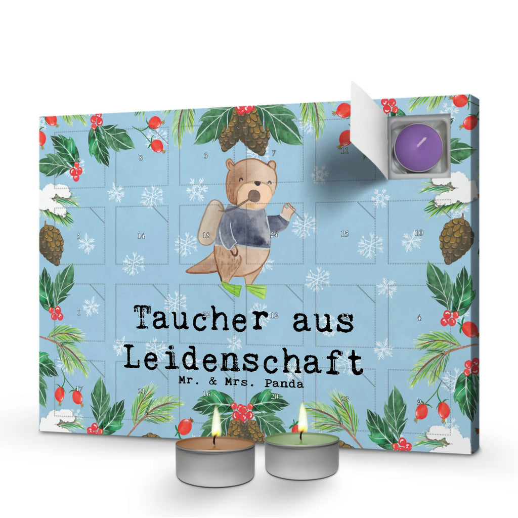 Scented candle advent calendar diver passion gift, gift idea, best, farewell gift, passing exam, anniversary, retirement, promotion, job start, sayings, funny, profession