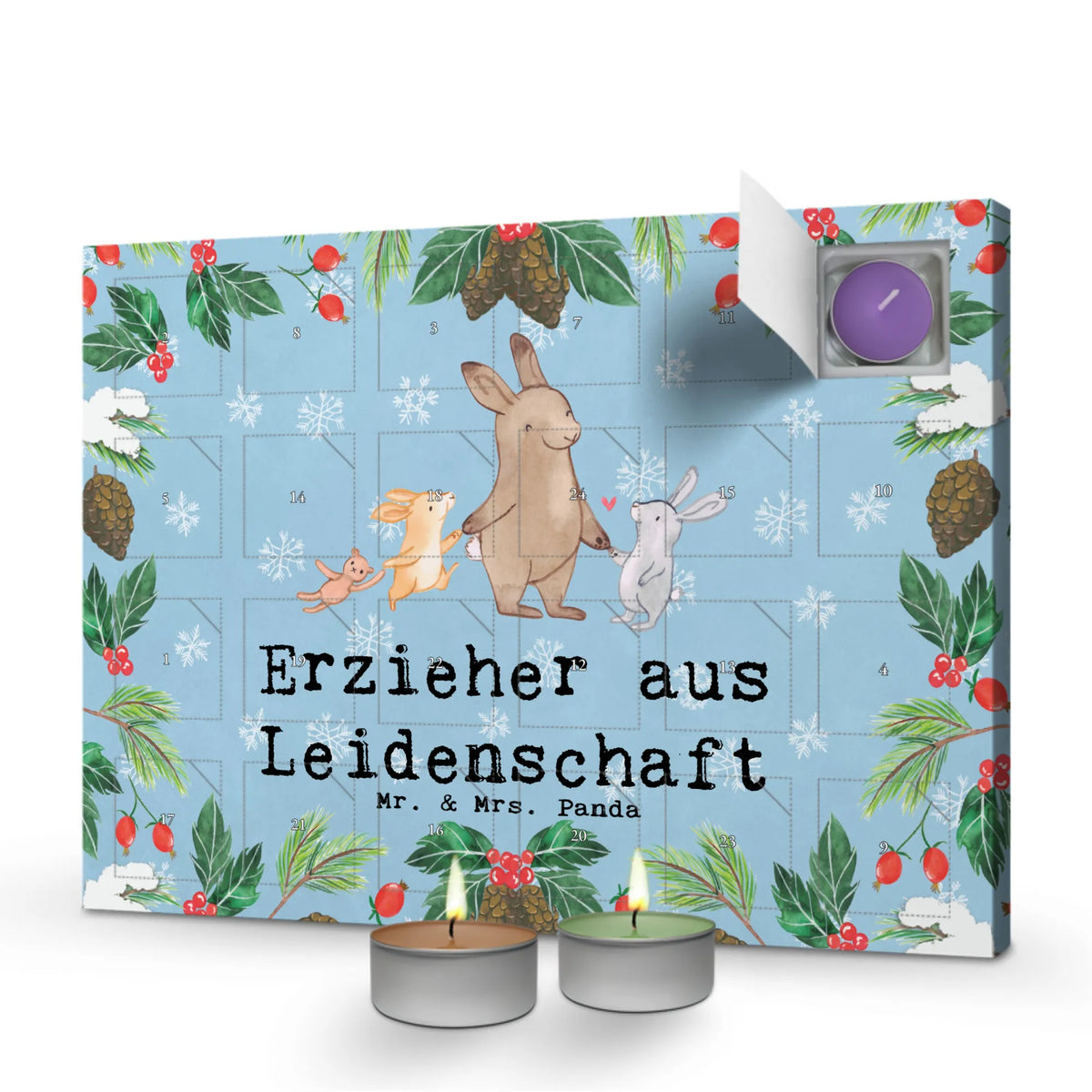 Scented candle advent calendar educator passion gift, gift idea, best, farewell gift, passing exam, anniversary, retirement, promotion, job start, sayings, funny, profession
