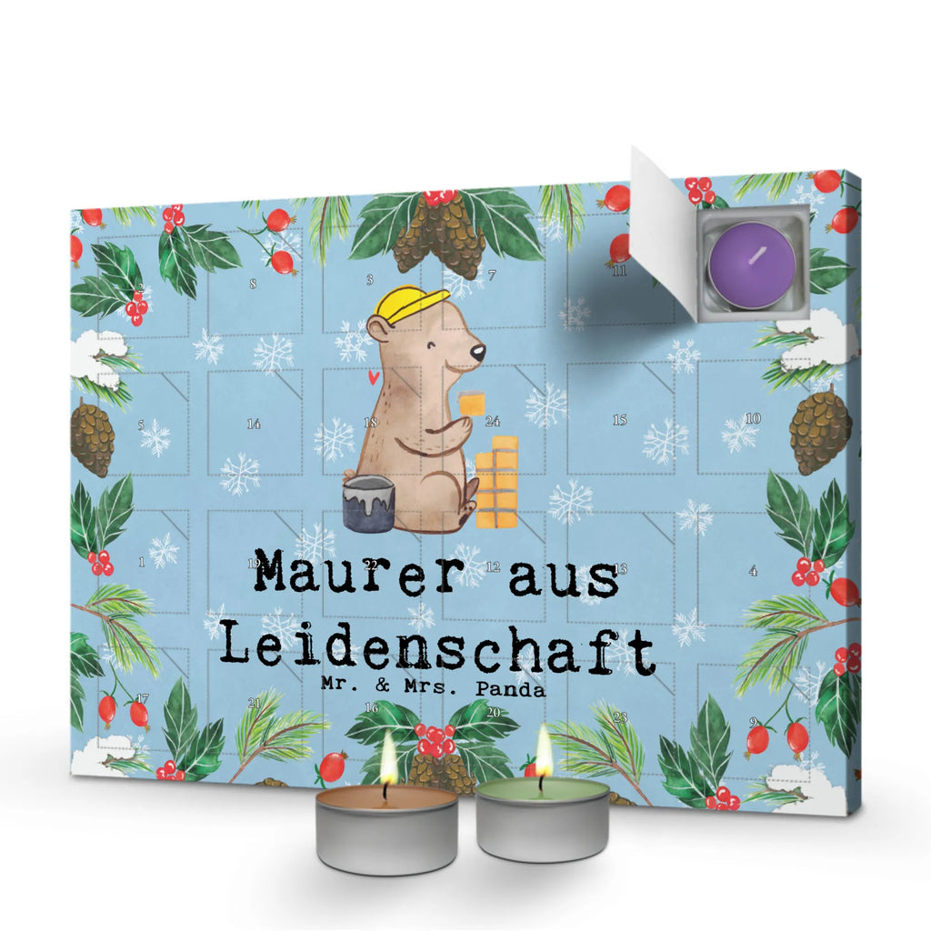 Scented candle advent calendar bricklayer Passion gift, gift idea, best, farewell gift, passing exam, anniversary, retirement, promotion, job start, sayings, funny, profession