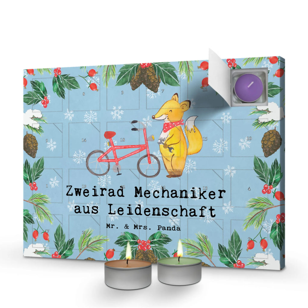 Scented candle advent calendar Bicycle Mechanic Passion gift, gift idea, best, farewell gift, passing exam, anniversary, retirement, promotion, job start, sayings, funny, profession