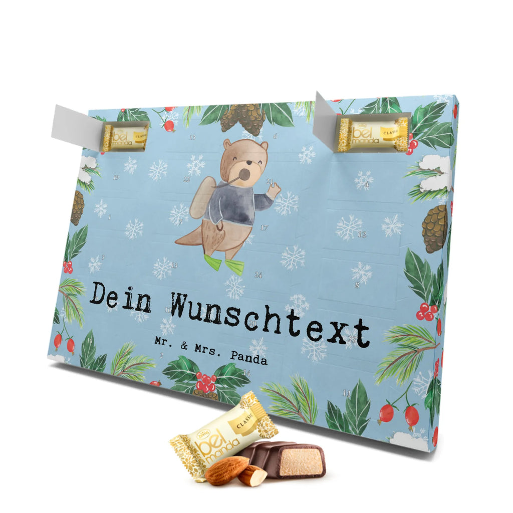 Personalisierter Marzipan Adventskalender Taucher Leidenschaft Personalisierter Marzipan Adventskalender, Beruf, Ausbildung, Jubiläum, Abschied, Rente, Kollege, Kollegin, Geschenk, Schenken, Arbeitskollege, Mitarbeiter, Firma, Danke, Dankeschön