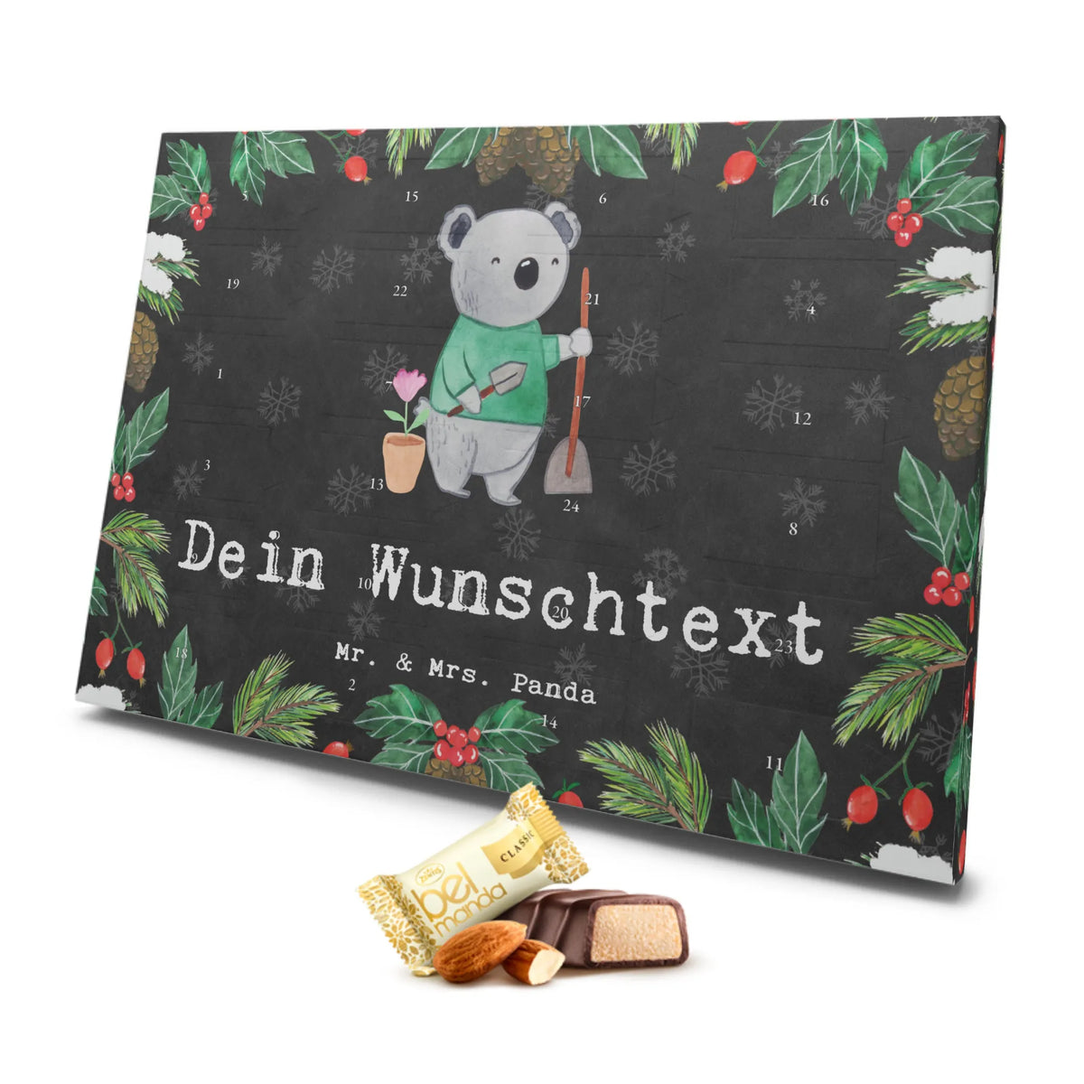 Personalisierter Marzipan Adventskalender Gärtner Leidenschaft Personalisierter Marzipan Adventskalender, Beruf, Ausbildung, Jubiläum, Abschied, Rente, Kollege, Kollegin, Geschenk, Schenken, Arbeitskollege, Mitarbeiter, Firma, Danke, Dankeschön, Gärtnerei, Gartenbau, Garten- und Landschaftsbauer, Gartenplaner, Hobbygärtner, Gärtner
