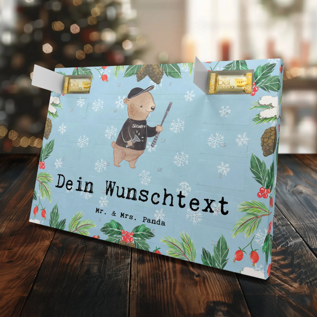 Personalisierter Marzipan Adventskalender Sicherheitsdienstmitarbeiter Leidenschaft Personalisierter Marzipan Adventskalender, Beruf, Ausbildung, Jubiläum, Abschied, Rente, Kollege, Kollegin, Geschenk, Schenken, Arbeitskollege, Mitarbeiter, Firma, Danke, Dankeschön