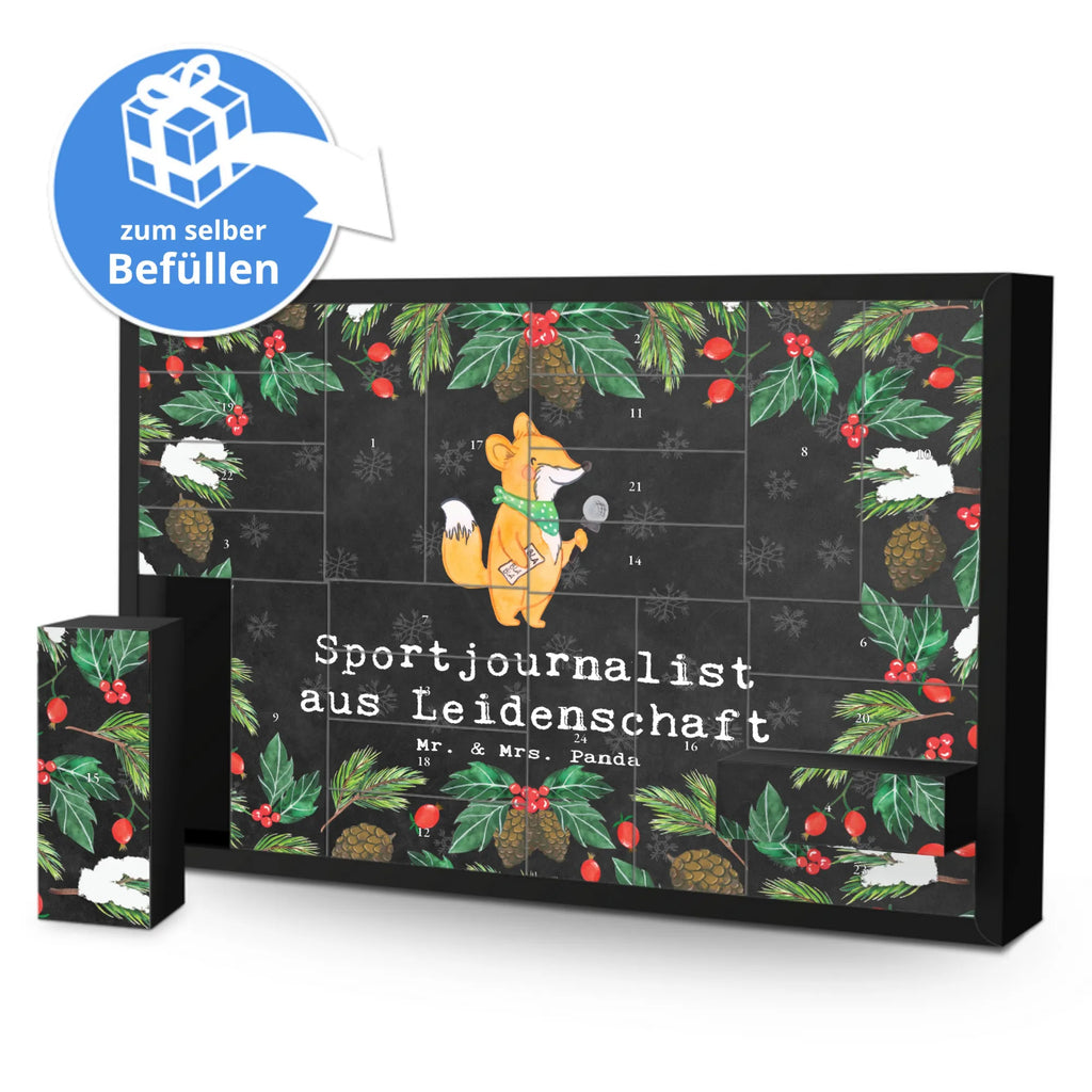 Fillable advent calendar Sports journalist Passion self filling, Advent calendar 2020, Advent calendar men, Advent calendar, Advent calendar women, gift, gift idea, best, farewell gift, passing exam, anniversary, retirement, promotion, job start, sayings, funny, profession