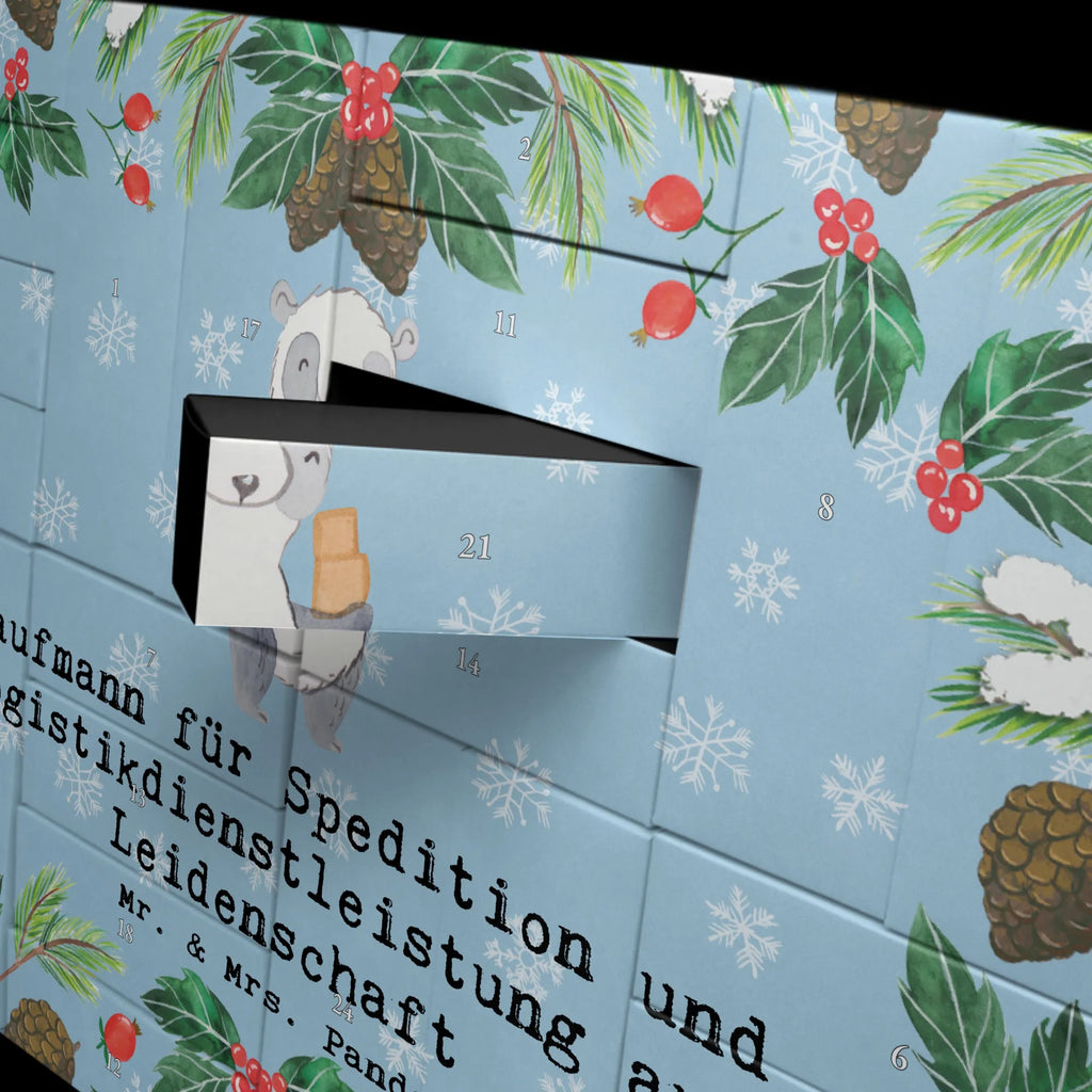 Fillable advent calendar Freight forwarding and logistics service clerk Passion gift, sayings, gift idea, best, farewell gift, passing exam, anniversary, retirement, promotion, job start, profession