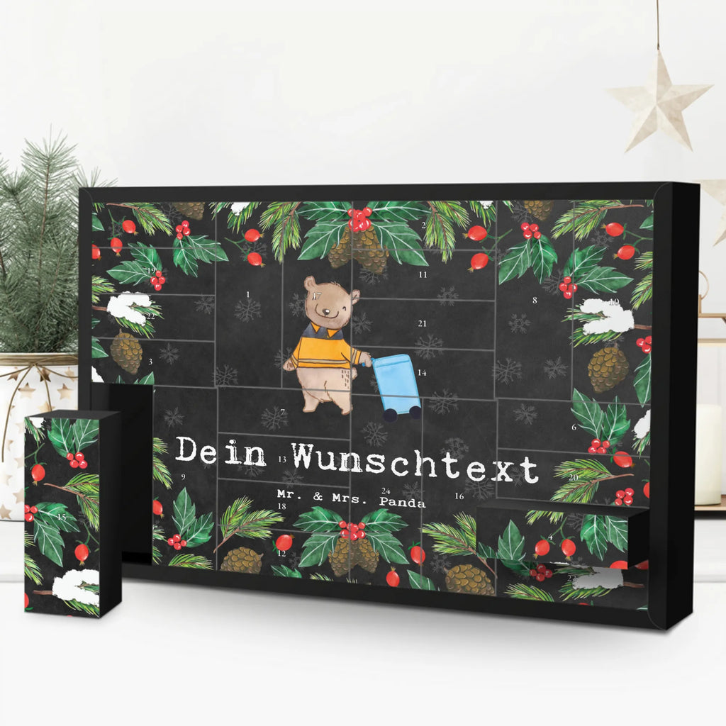 Personalisierter Befüllbarer Adventskalender Müllwerker Leidenschaft Adventskalender Zum Selbst Befüllen, Befüllbarer Adventskalender, Geschenk, Schenken, Jubiläum, Danke, Dankeschön, Beruf, Ausbildung, Abschied, Rente, Kollege, Kollegin, Arbeitskollege, Mitarbeiter, Firma, Müllwerker, Müllfahrer, Müllmann, Kehrichtmann, Müllentsorger, Fachkraft Kreislauf- und Abfallwirtschaft