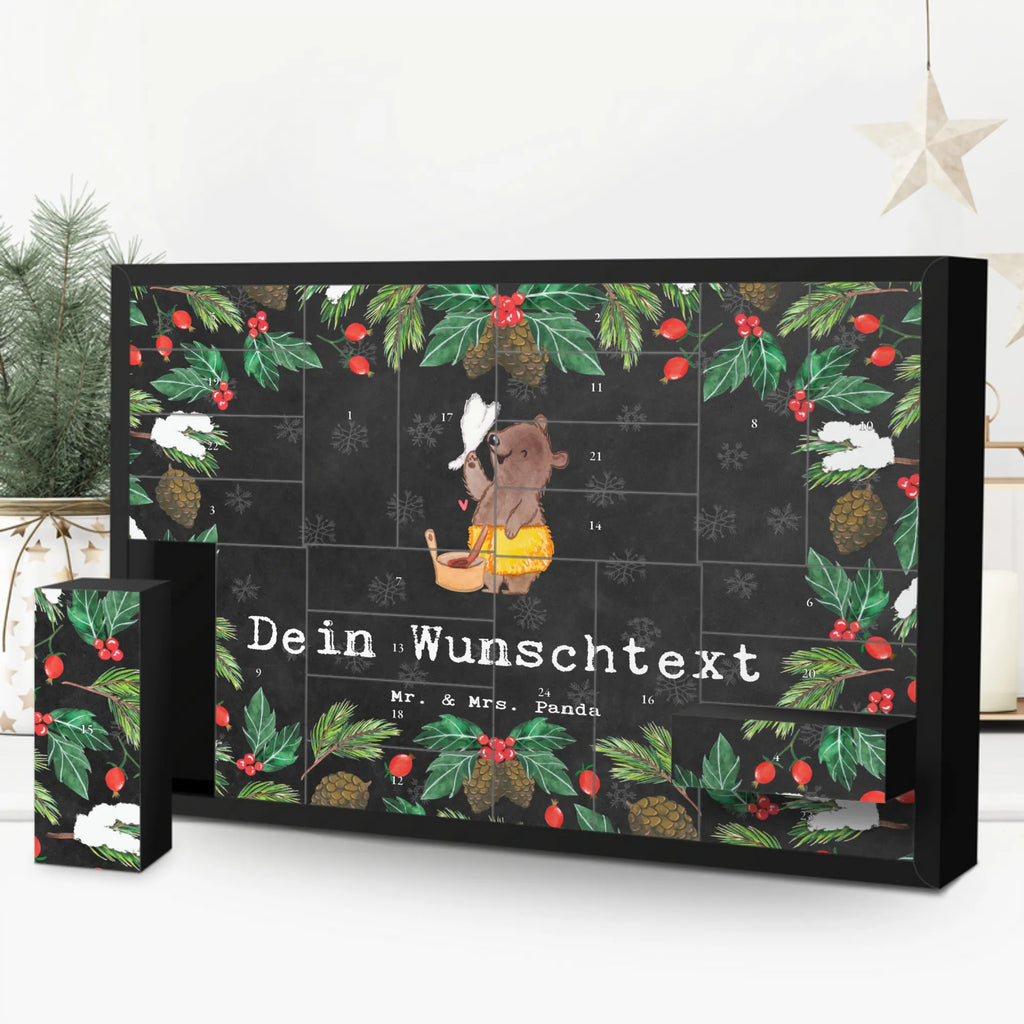 Personalisierter Befüllbarer Adventskalender Saunameister Leidenschaft Adventskalender Zum Selbst Befüllen, Befüllbarer Adventskalender, Geschenk, Schenken, Jubiläum, Danke, Dankeschön, Beruf, Ausbildung, Abschied, Rente, Kollege, Kollegin, Arbeitskollege, Mitarbeiter, Firma