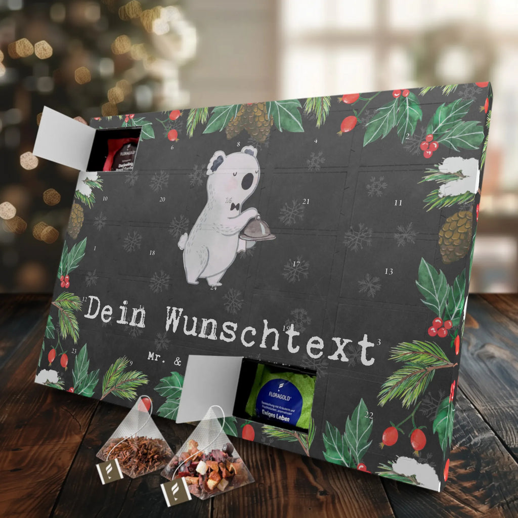 Personalisierter Tee Adventskalender Restaurantfachmann Leidenschaft Personalisierter Tee Adventskalender, Geschenk, Schenken, Jubiläum, Danke, Dankeschön, Beruf, Ausbildung, Abschied, Rente, Kollege, Kollegin, Arbeitskollege, Mitarbeiter, Firma