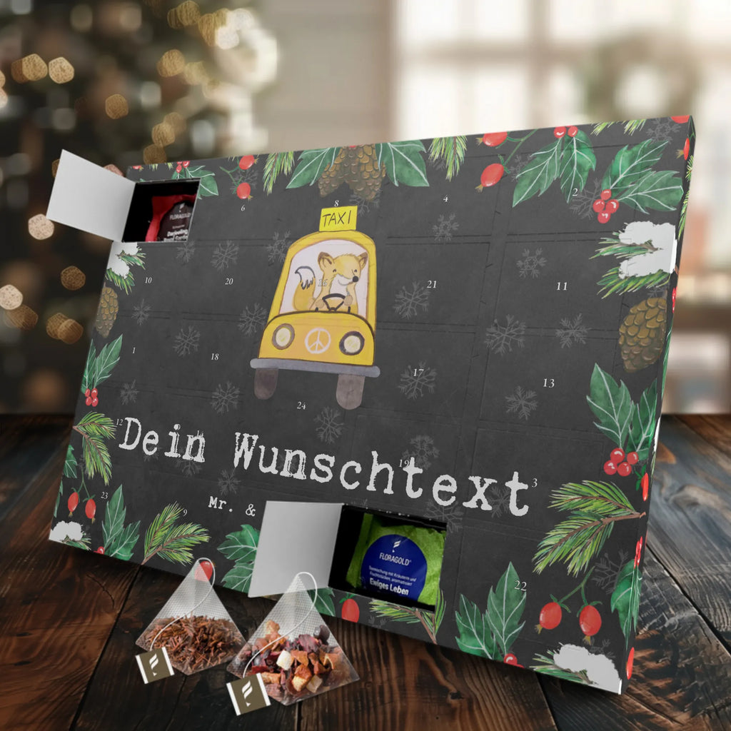 Personalisierter Tee Adventskalender Taxifahrer Leidenschaft Personalisierter Tee Adventskalender, Geschenk, Schenken, Jubiläum, Danke, Dankeschön, Beruf, Ausbildung, Abschied, Rente, Kollege, Kollegin, Arbeitskollege, Mitarbeiter, Firma