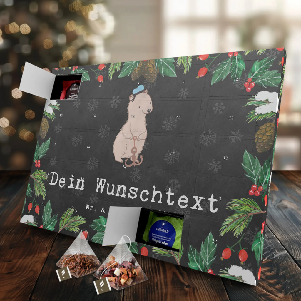 Personalisierter Tee Adventskalender Matrose Leidenschaft Personalisierter Tee Adventskalender, Geschenk, Schenken, Jubiläum, Danke, Dankeschön, Beruf, Ausbildung, Abschied, Rente, Kollege, Kollegin, Arbeitskollege, Mitarbeiter, Firma, Seeleute, Matrose, Schiff, Seemann, Schiffsmechaniker