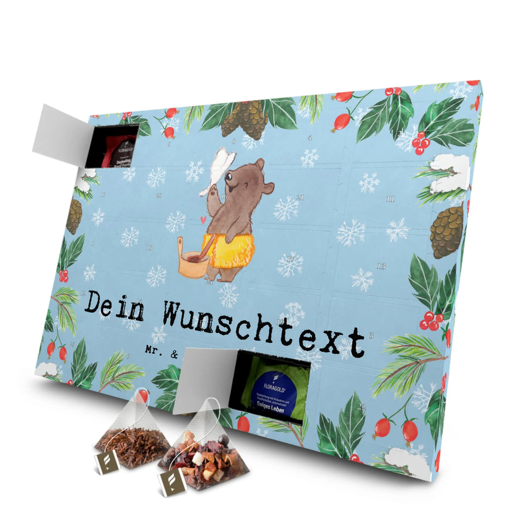 Personalisierter Tee Adventskalender Saunameister Leidenschaft Personalisierter Tee Adventskalender, Geschenk, Schenken, Jubiläum, Danke, Dankeschön, Beruf, Ausbildung, Abschied, Rente, Kollege, Kollegin, Arbeitskollege, Mitarbeiter, Firma