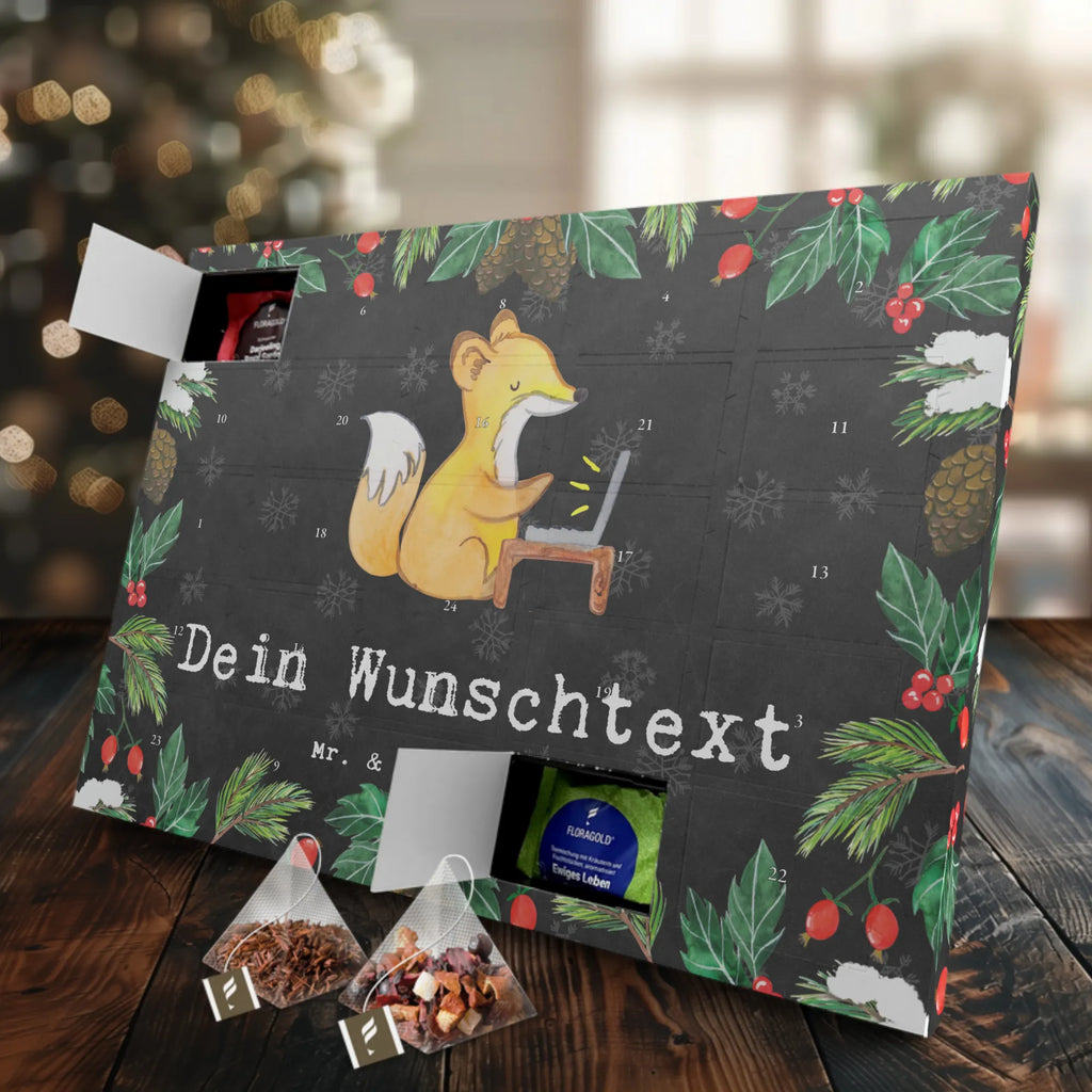 Personalisierter Tee Adventskalender Assistent Leidenschaft Personalisierter Tee Adventskalender, Geschenk, Schenken, Jubiläum, Danke, Dankeschön, Beruf, Ausbildung, Abschied, Rente, Kollege, Kollegin, Arbeitskollege, Mitarbeiter, Firma