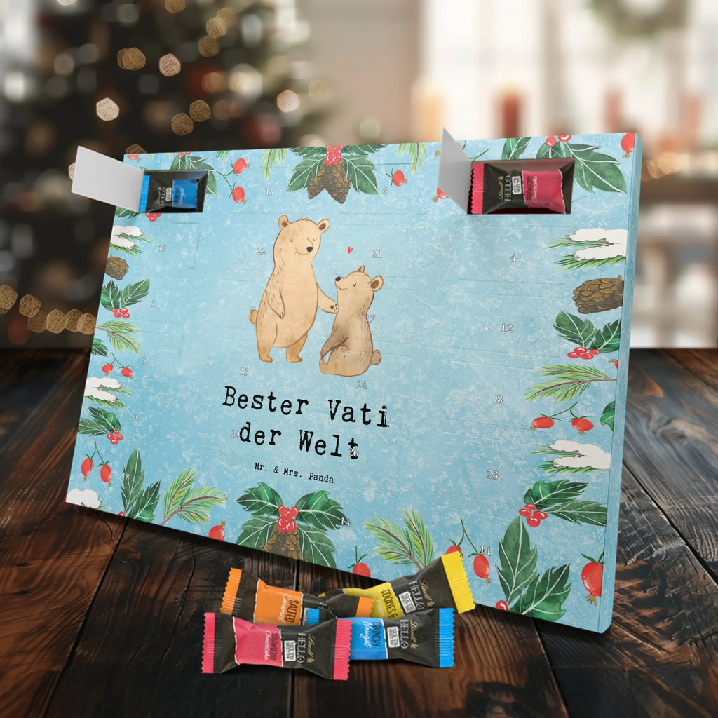 Chocolate advent calendar bear World&#39;s Best Dad gift, birthday, gift idea, birthday present, giving, thank you, for, make you happy, gift tip, best, gift father, parents, Father, man, little thing