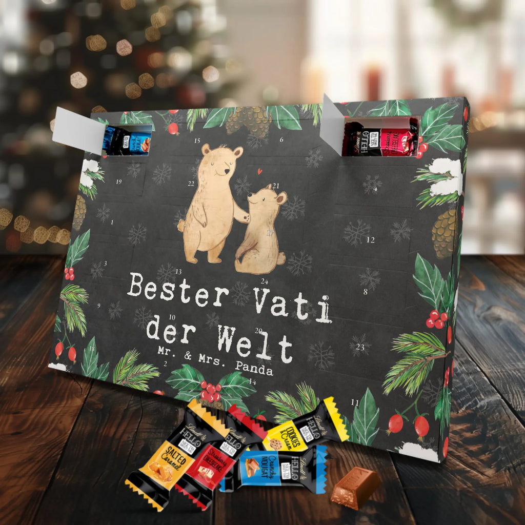 Chocolate advent calendar bear World&#39;s Best Dad gift, birthday, gift idea, birthday present, giving, thank you, for, make you happy, gift tip, best, gift father, parents, Father, man, little thing
