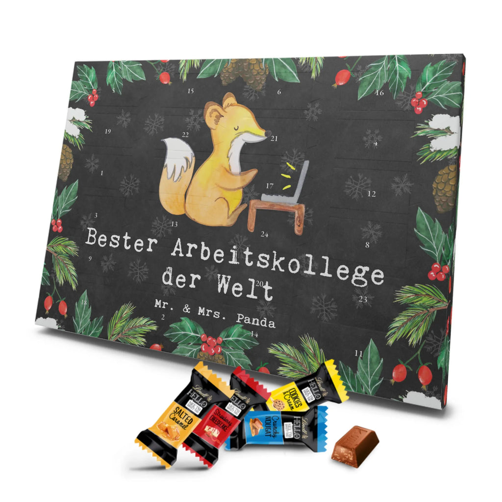 Chocolate advent calendar Fox Best colleague in the world gift, birthday, gift idea, birthday present, giving, thank you, for, make you happy, gift tip, colleague, profession, retirement, fellow worker, employee, work, farewell gift, Work colleague