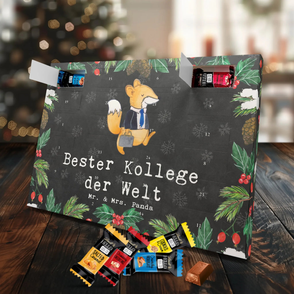 Chocolate advent calendar Fox Best colleague in the world gift, birthday, gift idea, birthday present, giving, thank you, for, make you happy, gift tip, colleague, fellow worker, employee, farewell gift, Work colleague, profession, retirement, work
