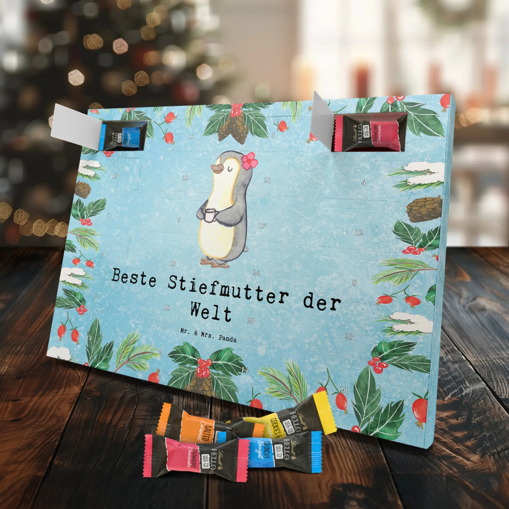 Chocolate advent calendar penguin Best stepmom in the world gift, thank you, birthday present, giving, birthday, gift tip, make you happy, for, gift idea, Step Mom Step Mom Step Mom Mommy Mother Mothers Day Mom Mom Daughter Son Thank You Thank You Best