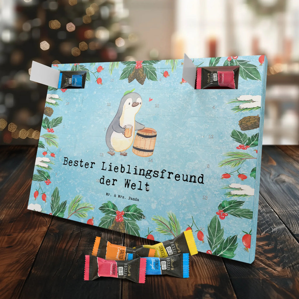 Chocolate advent calendar penguin Best Favorite Friend in the World gift, thank you, birthday present, giving, birthday, gift tip, make you happy, for, gift idea, heart, friend, favorite person, Favorite friend, darling, best friend