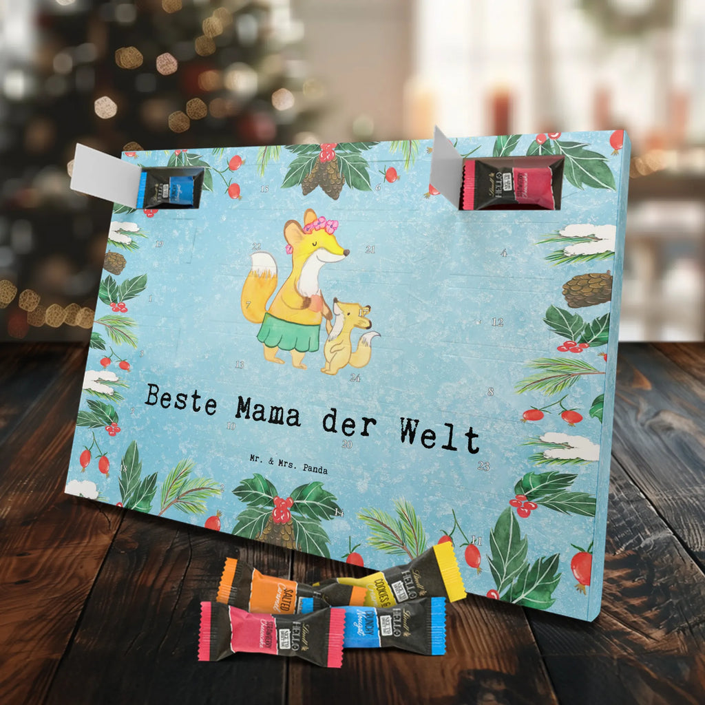 Chocolate advent calendar Fox best mom in the world gift, birthday, gift idea, birthday present, giving, thank you, for, make you happy, gift tip, Best Mom, Mother&#39;s Day, Best, Daughter, Son, Thank You, Mother, Super Mom