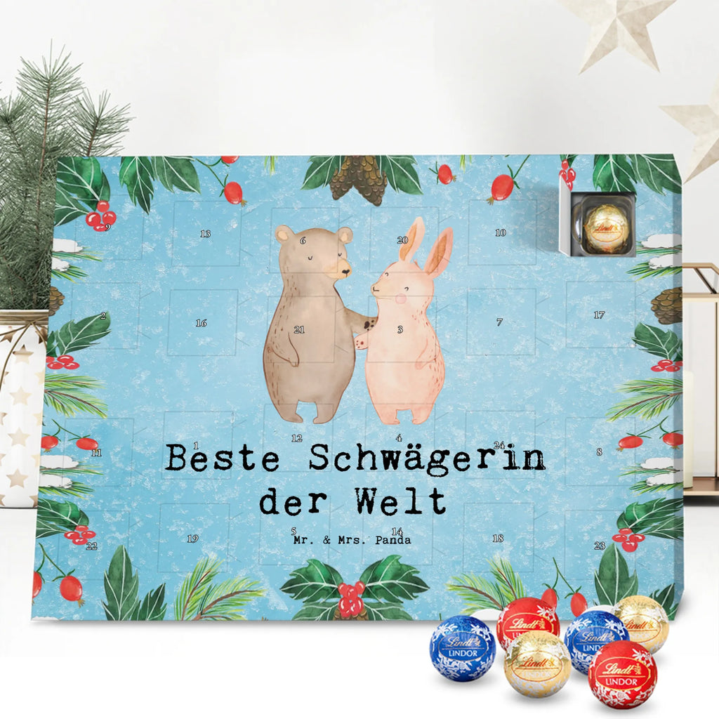 Chocolate advent calendar Hare Best sister in law in the world gift, birthday, gift idea, birthday present, giving, thank you, for, make you happy, gift tip, relatives, wife, Sister-in-law, husband, married