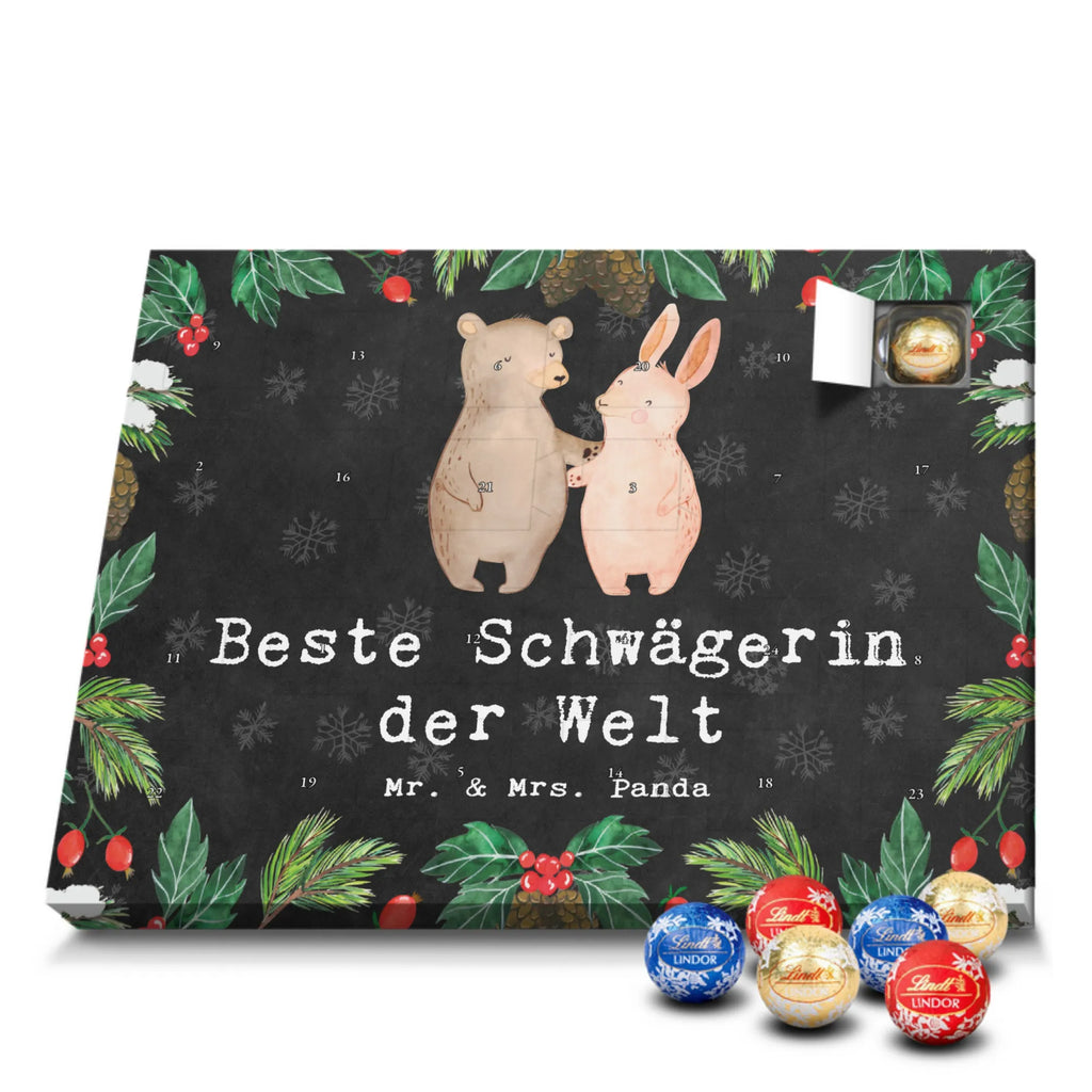 Chocolate advent calendar Hare Best sister in law in the world gift, birthday, gift idea, birthday present, giving, thank you, for, make you happy, gift tip, relatives, wife, Sister-in-law, husband, married