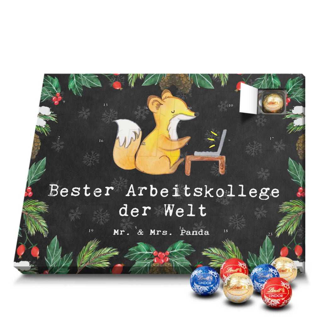 Chocolate advent calendar Fox Best colleague in the world gift, birthday, gift idea, birthday present, giving, thank you, for, make you happy, gift tip, colleague, profession, retirement, fellow worker, employee, work, farewell gift, Work colleague