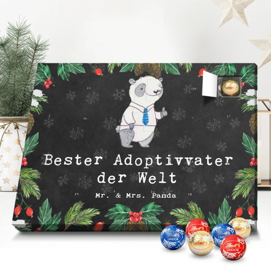 Chocolate advent calendar panda Best adoptive father in the world gift, thank you, birthday present, giving, birthday, gift tip, make you happy, for, gift idea, adoptive father, adopted